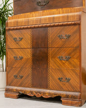 Load image into Gallery viewer, Art Deco Burlwood Highboy
