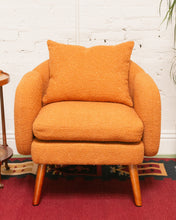 Load image into Gallery viewer, Nubby Orange Armchair
