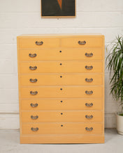 Load image into Gallery viewer, Blonde Vintage Chest of Drawers Bureau
