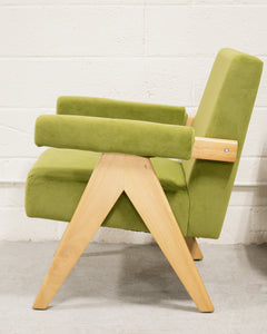 Flynn Armchair in Moss Green