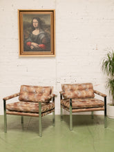 Load image into Gallery viewer, Milo Baughman Style Chrome Lounge Chair, Sold Separately
