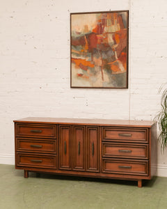 Walnut Mid Century Dresser