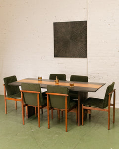 Stone and Wood Modern Dining Table