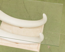 Load image into Gallery viewer, Chic Italian 80s Pucci Resin Tusk Design on Marble Base
