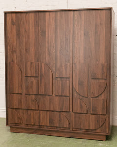 Oliver Brutalist Modern Armoire