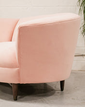 Load image into Gallery viewer, Aria 3 Piece Curved Sofa in Royale Blush
