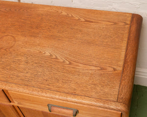 Vintage Oak boho Buffet Sideboard Credenza