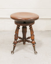 Load image into Gallery viewer, Spindle Stool Antique Chair
