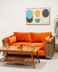 Orange Tiki Sofa