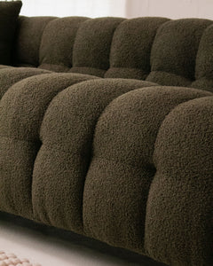 Gregory Sofa in Olive Boucle