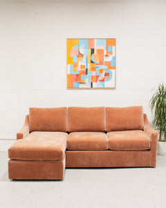 Hauser Sectional Sofa in Amici Ginger