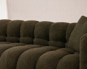 Gregory Sofa in Olive Boucle