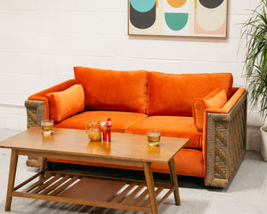 Orange Tiki Sofa