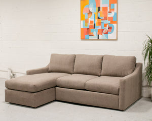 Hauser Sectional Sofa in Tildan Saddle