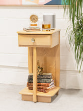 Load image into Gallery viewer, Tall Vintage Oak Nightstand

