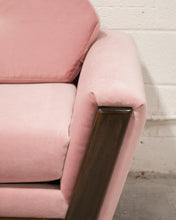 Load image into Gallery viewer, Pink Desmond Walnut Framed Sofa 80”
