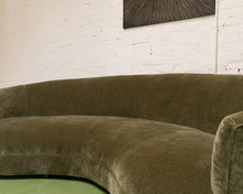 Load image into Gallery viewer, Aria 1 Piece Curved Sofa in Amici Moss
