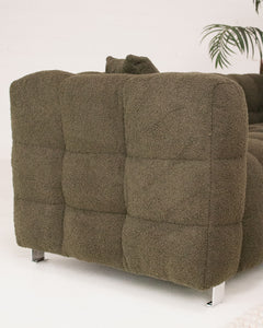 Gregory Sofa in Olive Boucle