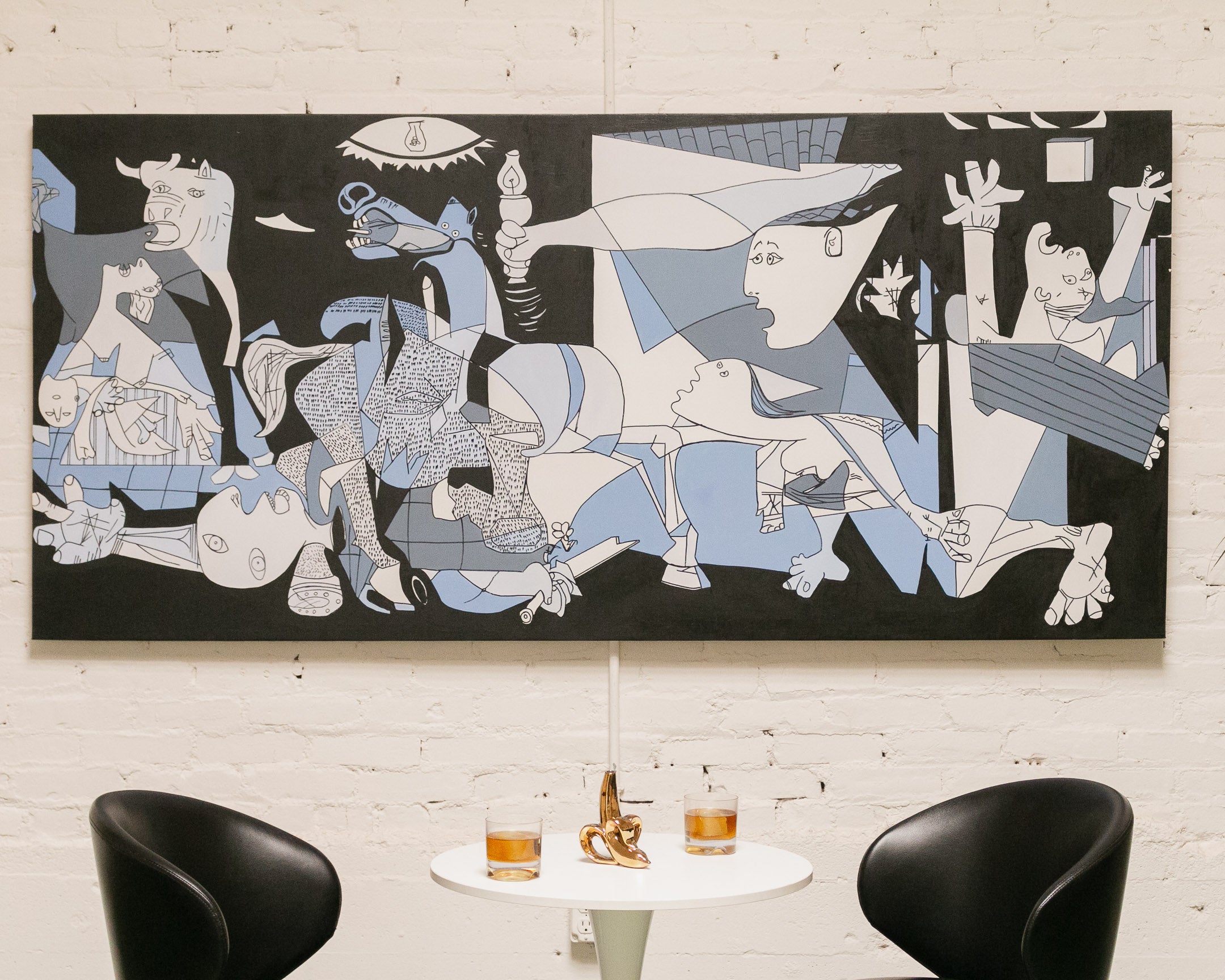 Picasso Study Oil Painting of Guernica – Sunbeam Vintage