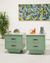 Load image into Gallery viewer, Floating Nightstands in Seafoam Green
