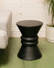 Load image into Gallery viewer, Modern Black Ebonized Drink/Side Table
