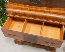 Load image into Gallery viewer, Art Deco Burlwood Highboy
