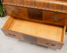 Load image into Gallery viewer, Art Deco Burlwood Highboy
