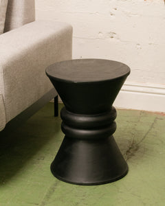 Modern Black Ebonized Drink/Side Table