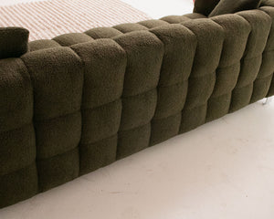 Gregory Sofa in Olive Boucle