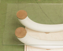 Load image into Gallery viewer, Chic Italian 80s Pucci Resin Tusk Design on Marble Base
