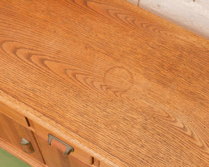 Vintage Oak boho Buffet Sideboard Credenza