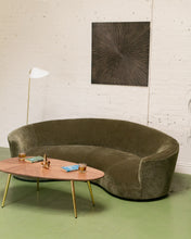 Load image into Gallery viewer, Aria 1 Piece Curved Sofa in Amici Moss
