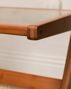 Walnut Magazine Side Table