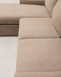 Hauser Sectional Sofa in Tildan Saddle