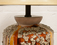 Load image into Gallery viewer, Glazed Vintage Pair of Mid Century Lamps
