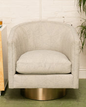 Load image into Gallery viewer, Swivel Chair with Gold Base
