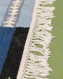 Blue Colorblock Kilm Rug