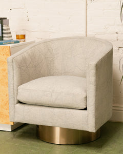 Swivel Chair with Gold Base