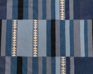 Blue Colorblock Kilm Rug