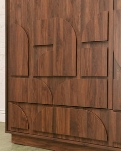 Oliver Brutalist Modern Armoire