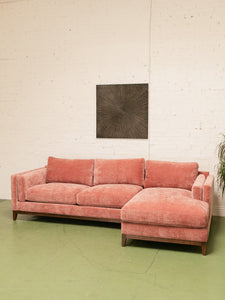 Lisette Sofa in Bianca Rosewood