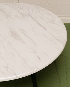 Faux Marble Round Dining Table