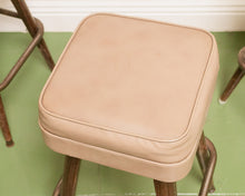 Load image into Gallery viewer, Set of 3 Tan Vintage Barstools
