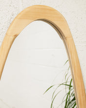 Load image into Gallery viewer, Futuristic Natural Wood Mirror
