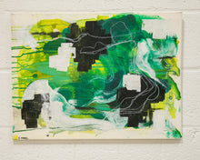 Load image into Gallery viewer, Green Abstract Oil Painting by E. Marz
