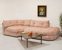 Load image into Gallery viewer, Prima Corner Wedge and Chaise in Belmont Rose
