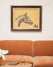 Load image into Gallery viewer, Vintage Horse Oil Painting
