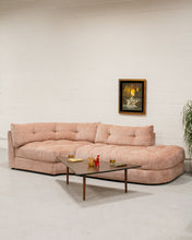 Load image into Gallery viewer, Prima Corner Wedge and Chaise in Belmont Rose
