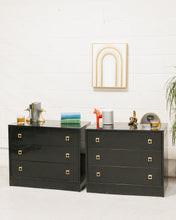 Load image into Gallery viewer, Pair of Hollywood Regency Lowboy Dressers
