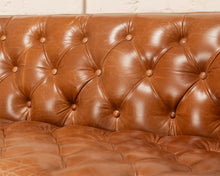 Load image into Gallery viewer, 12 Foot Leather Tufted Sofa
